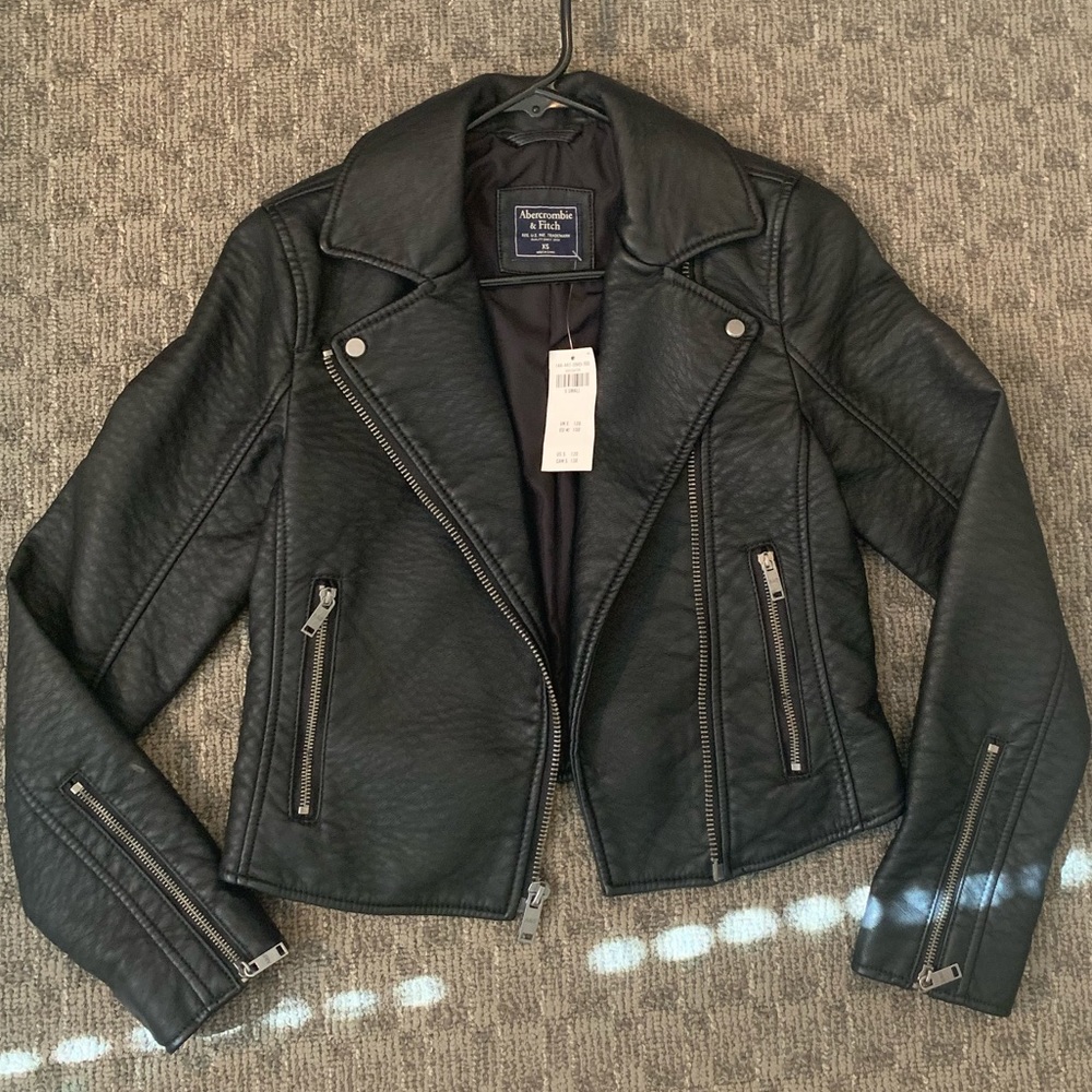 Faux Leather Moto Jacket